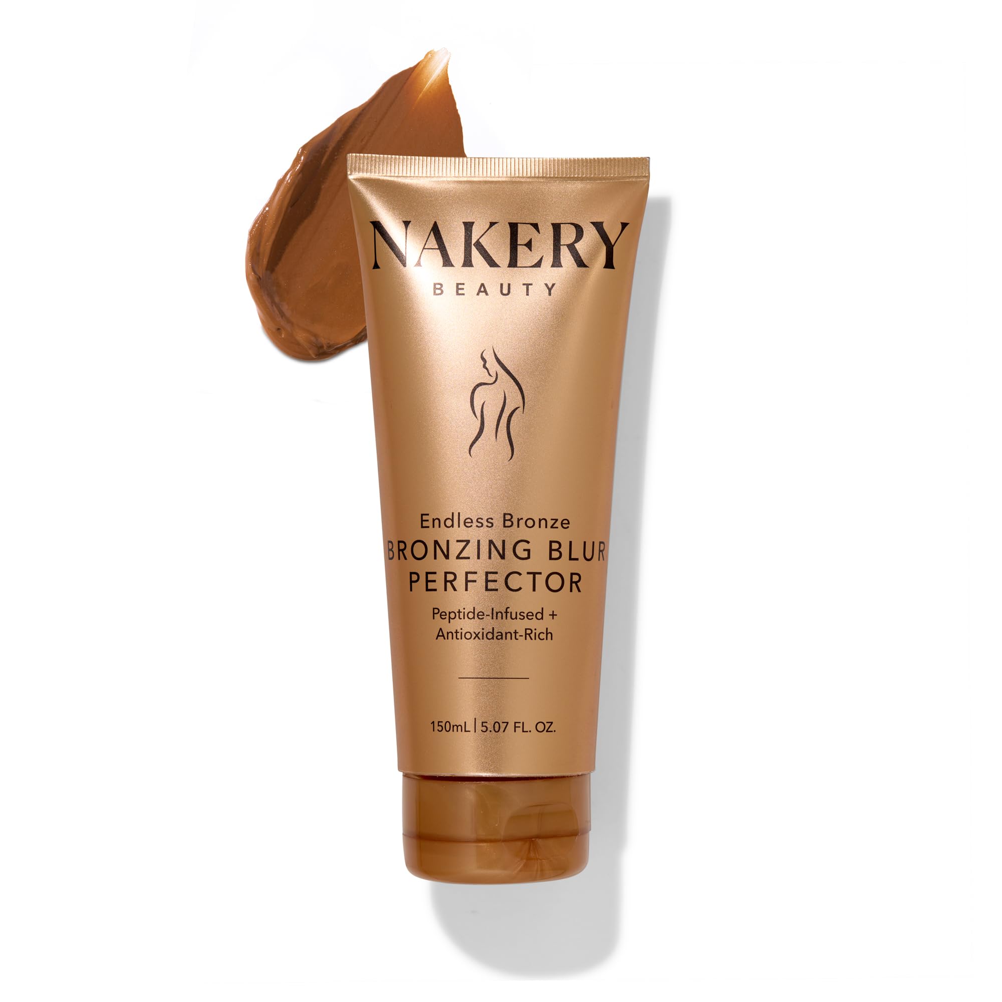 Nakery front packaging showing elegant bottle and product benefit