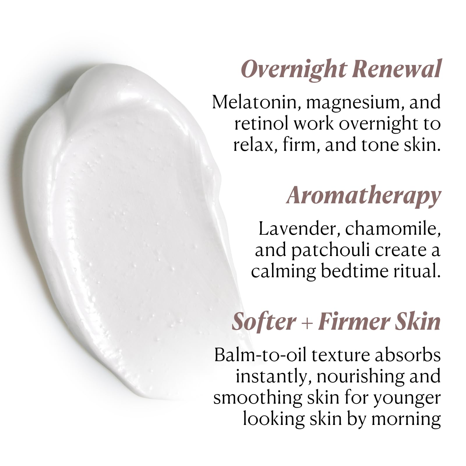 Nakery open balm texture close-up demonstrating rich hydration benefit
