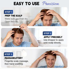 NALIOPI being applied to scalp at hairline for targeted follicle support benefit