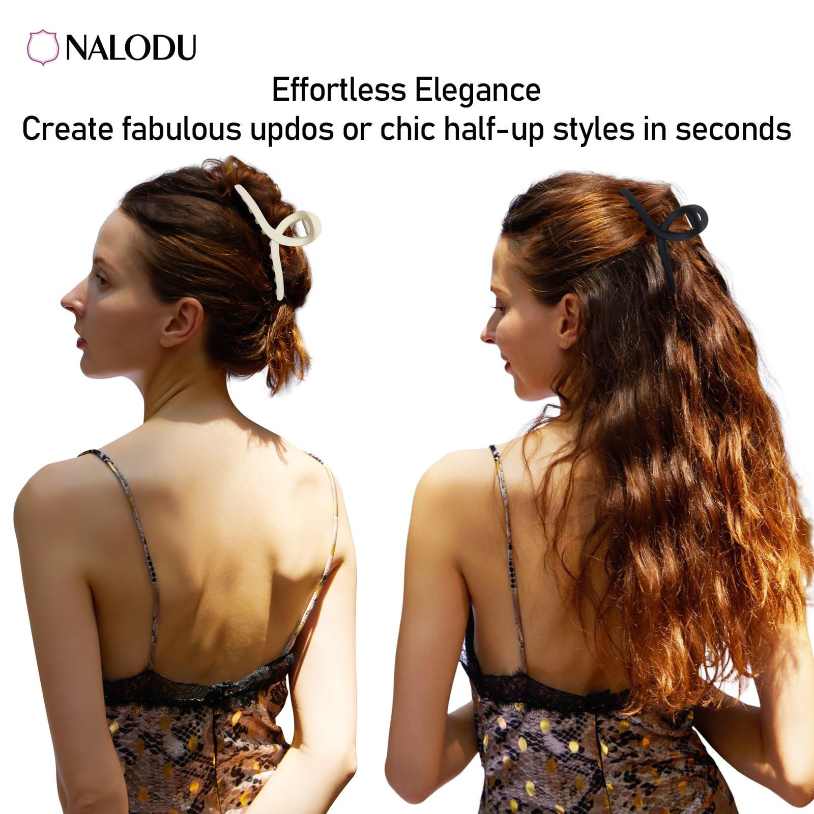 Nalodu 4-pack color layout black clear caramel off-white, versatile matching benefit