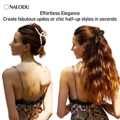 Nalodu 4-pack color layout black clear caramel off-white, versatile matching benefit