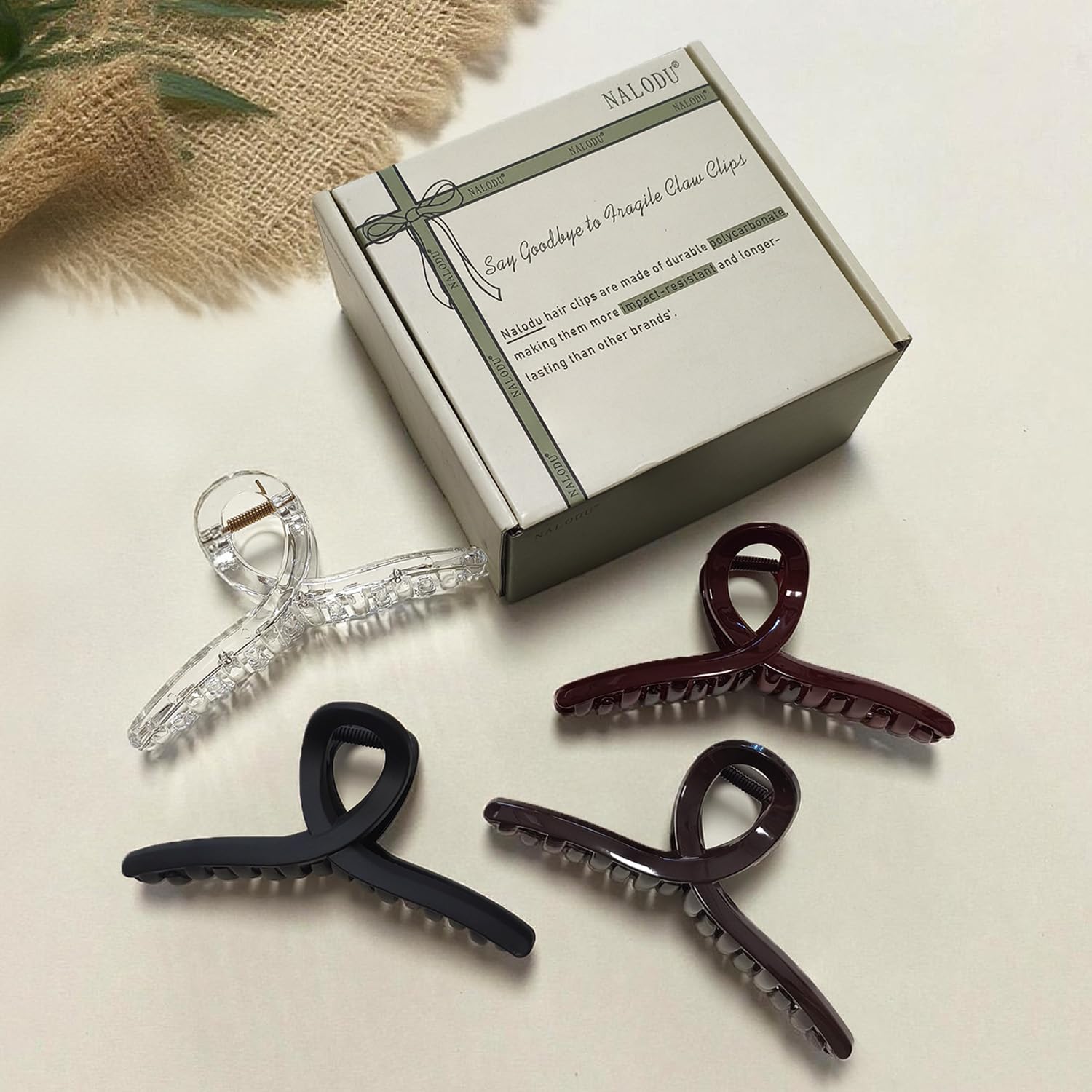 Nalodu chocolate clip beside ruler showing 13 cm size benefit