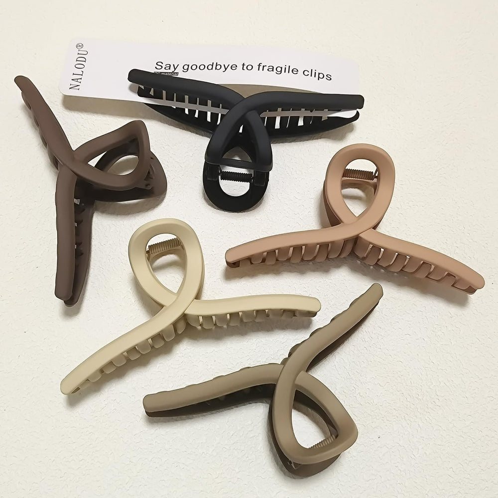 Nalodu front packaging view showing five matte XL clips and organized set, promotes convenience