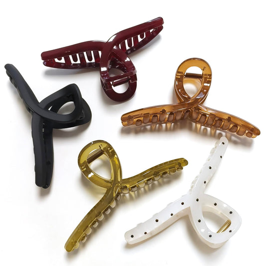 Nalodu front view pack showing five jumbo clips for secure styling