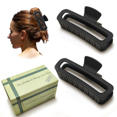 Nalodu front view of two black XL clips showing size and shape for secure hold