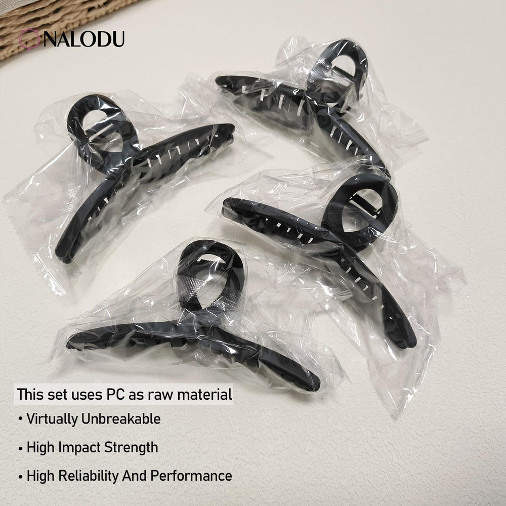 Nalodu clip in half-up hairstyle lifestyle shot showing quick styling benefit