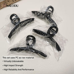 Nalodu clip in half-up hairstyle lifestyle shot showing quick styling benefit