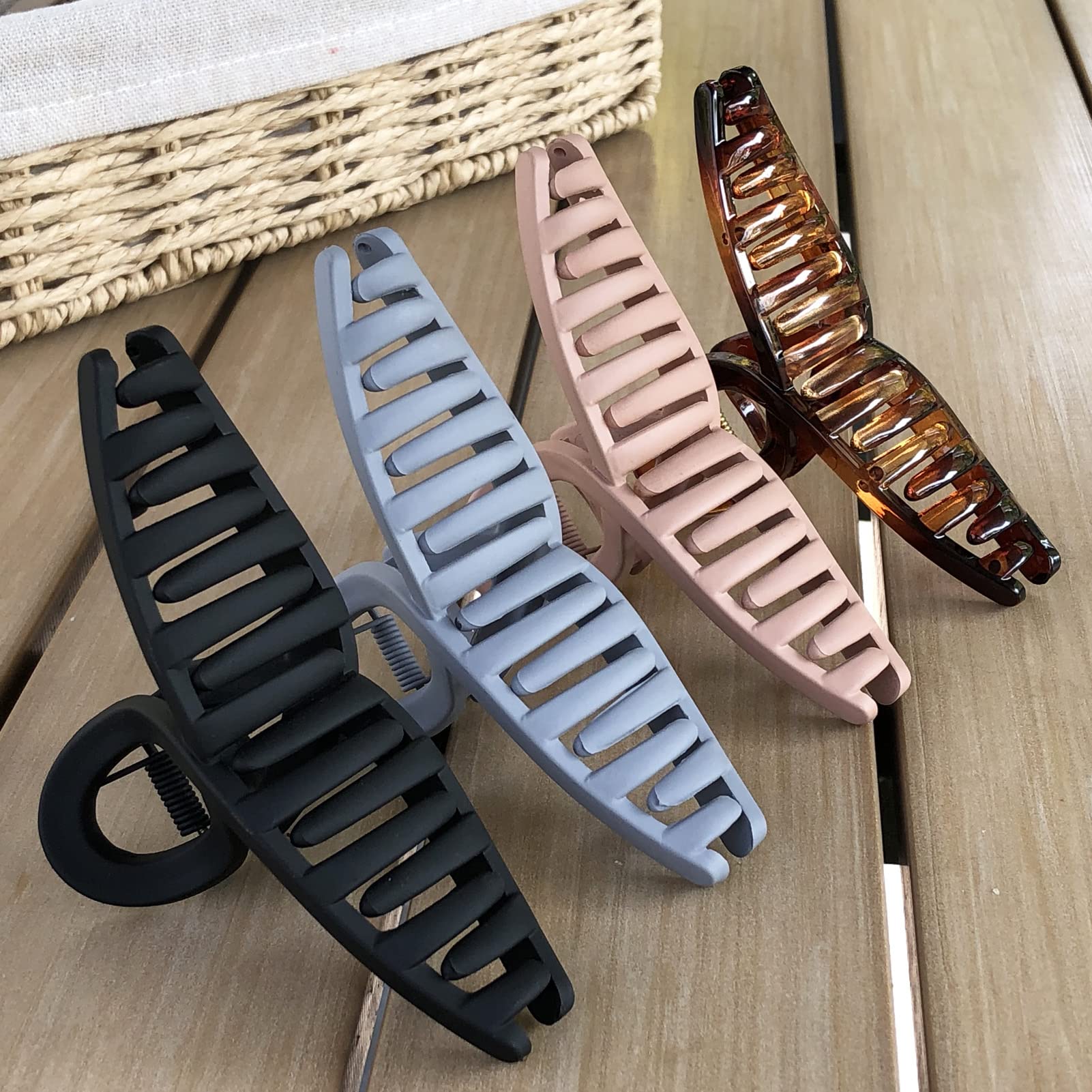Nalodu clip securing a twisted bun, easy styling and firm hold
