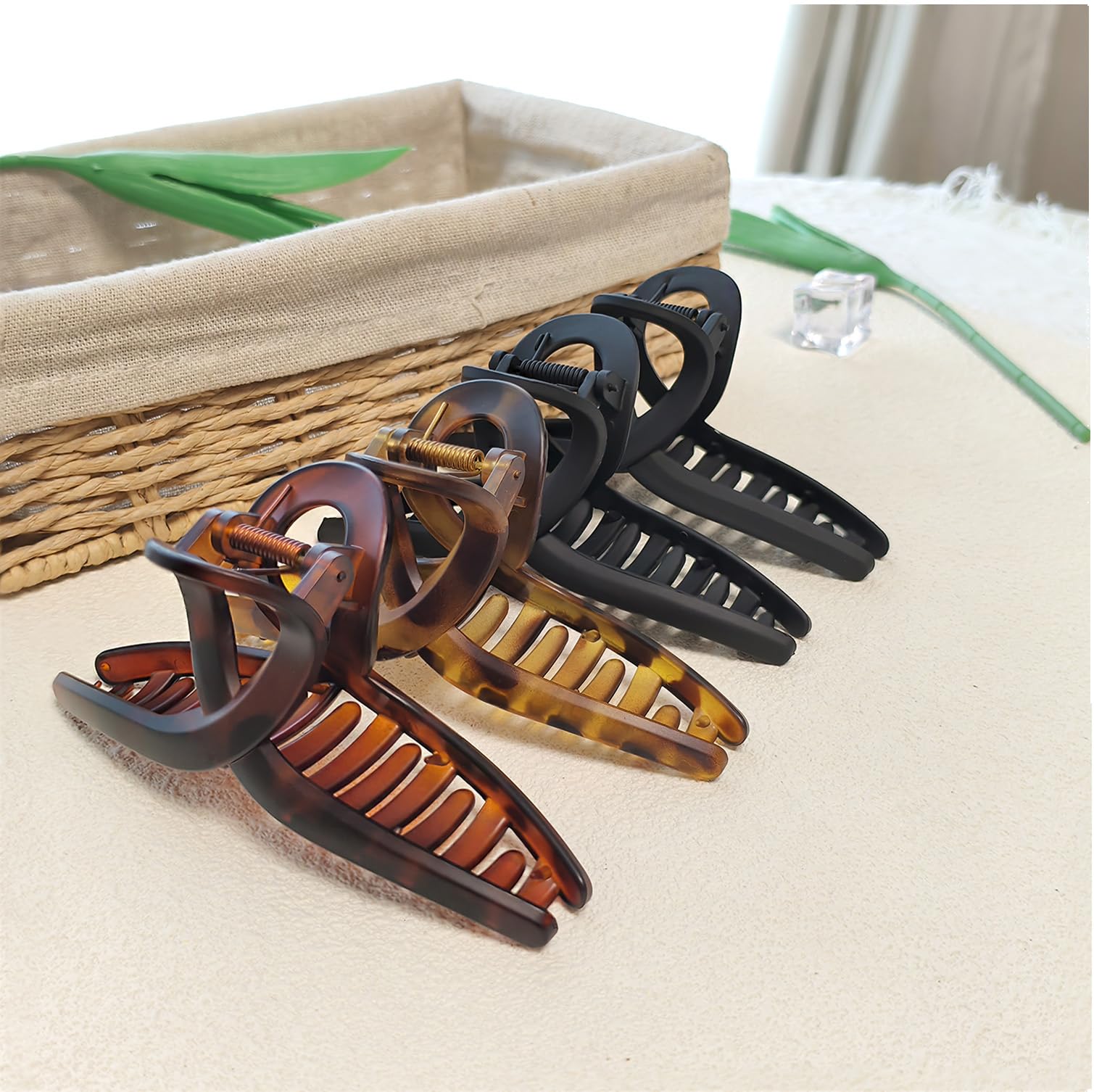 Nalodu clip on bathroom counter suggesting quick morning styling ease