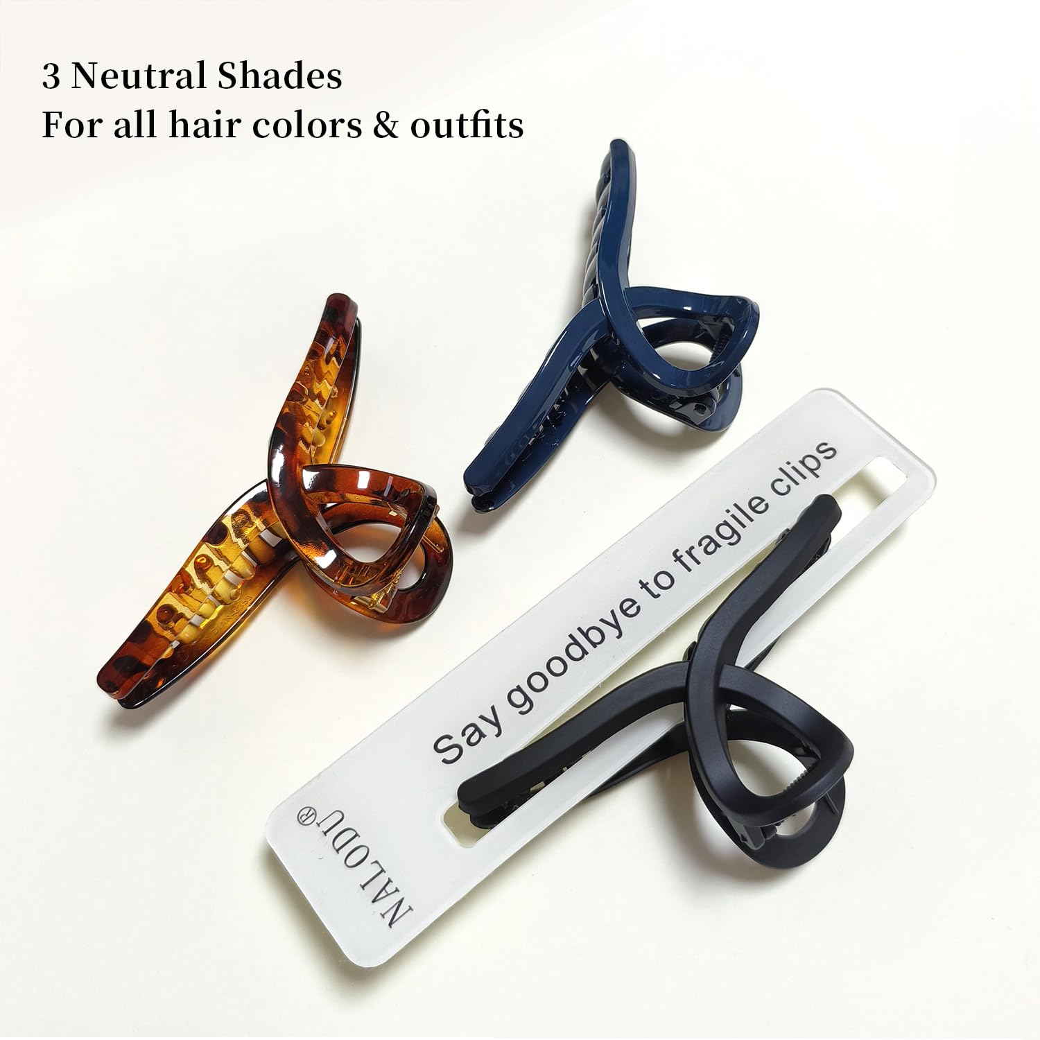 Nalodu matte black clip detail, discreet no-slip hold