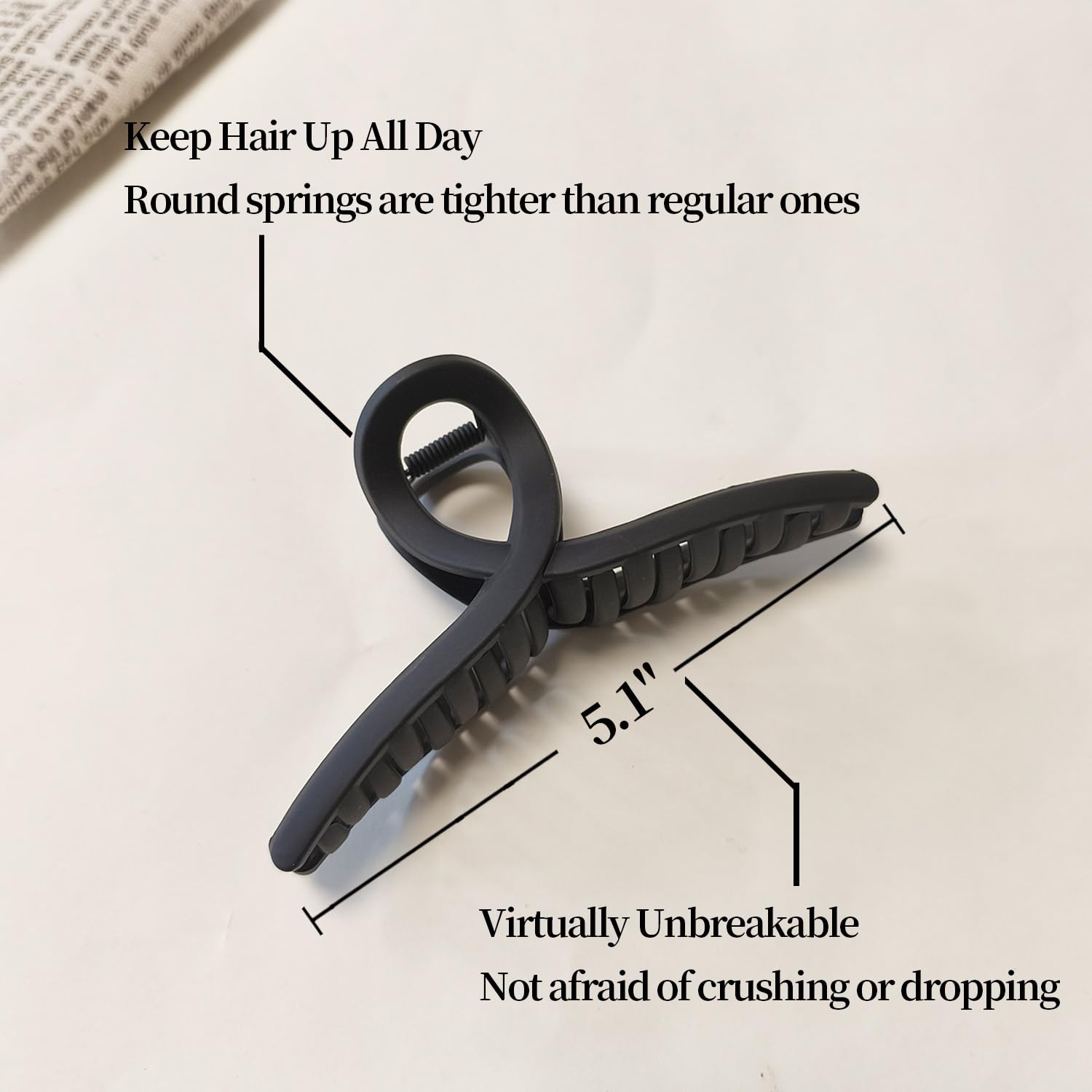 Nalodu matte black close-up of teeth for secure grip benefit