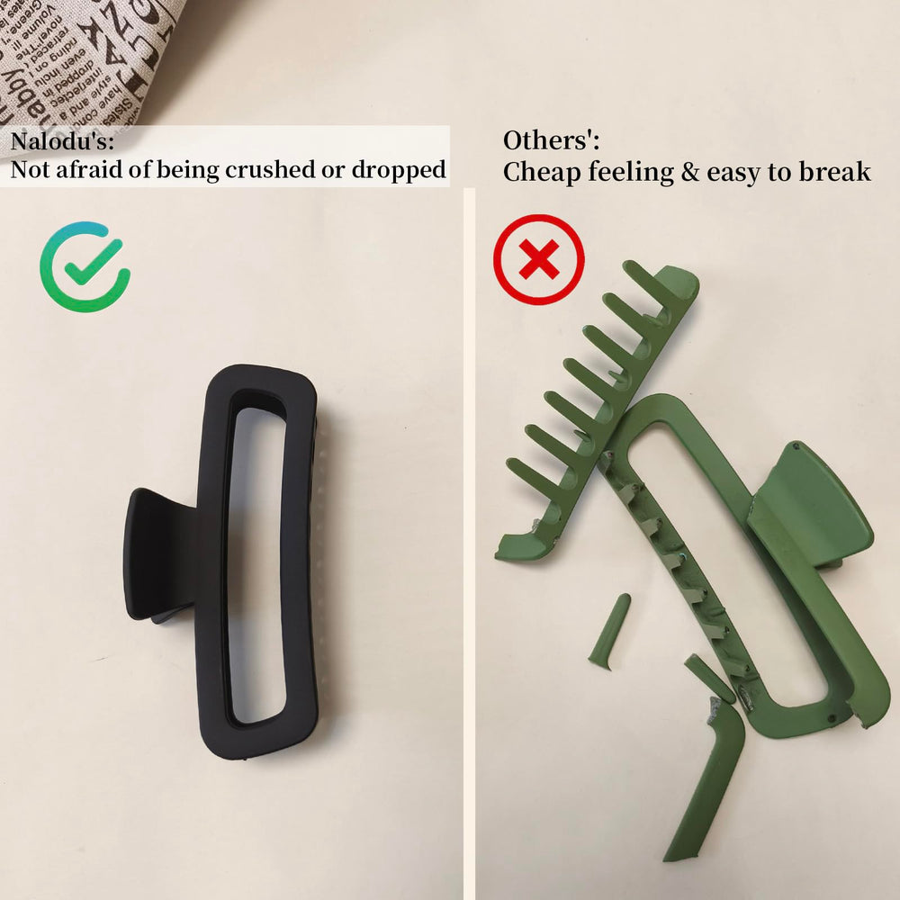 Nalodu matte black clip detail showing low-profile look and comfort