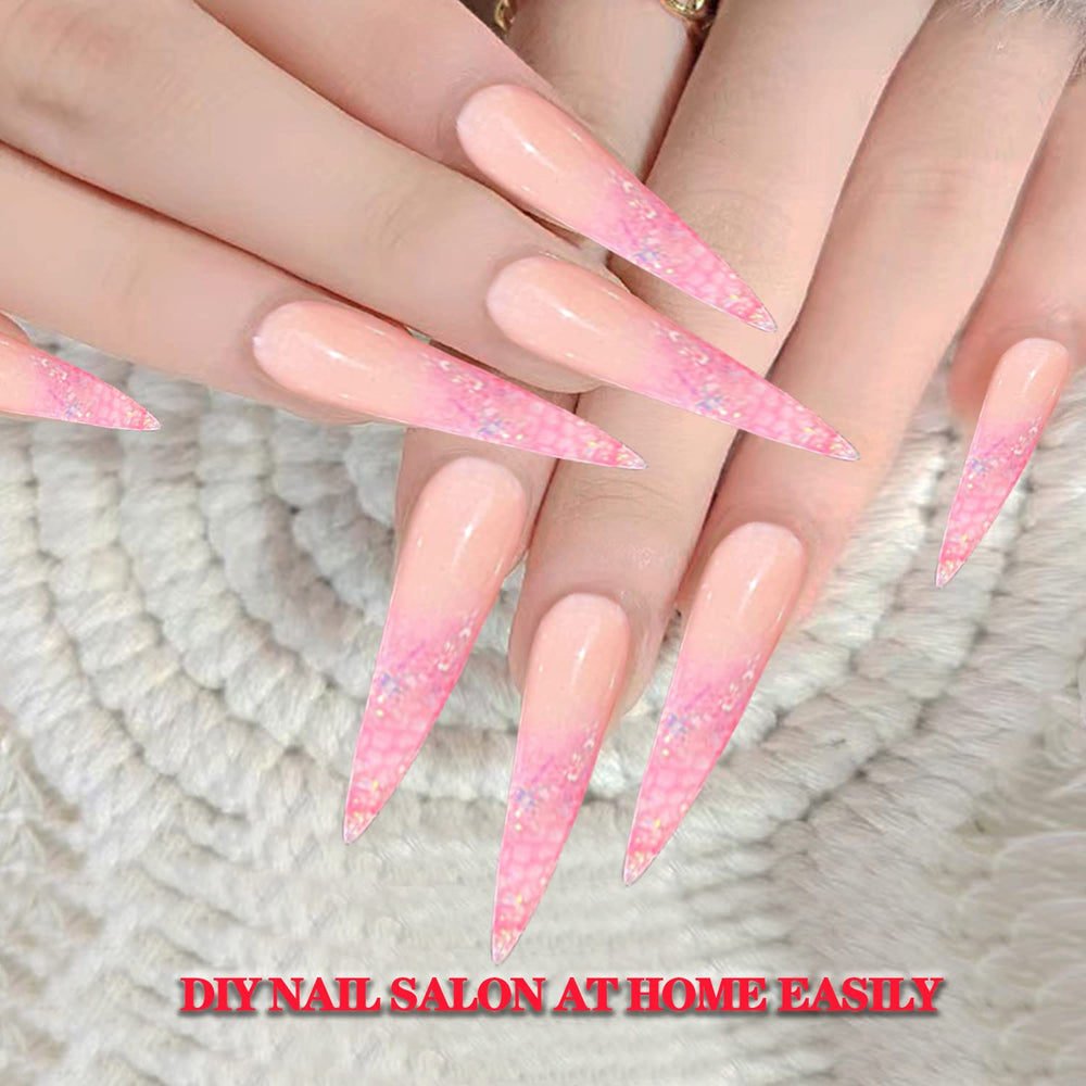 Namgznso finished stiletto nail art showcasing versatile design options