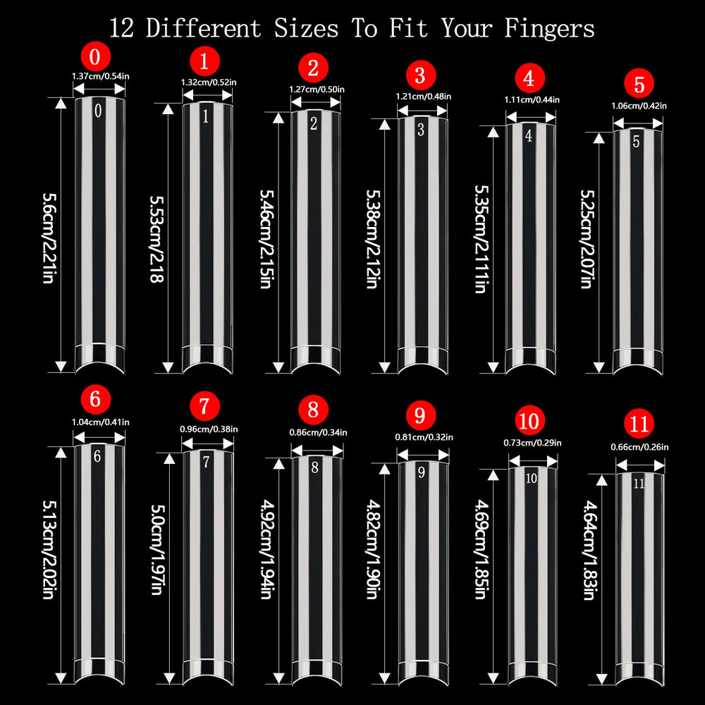 Namgznso extra-long tips next to ruler showing precise length