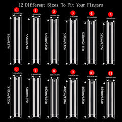 Namgznso extra-long tips next to ruler showing precise length