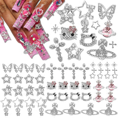 Namifin front package showing all 48 nail charms for versatile designs