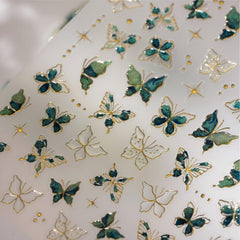 Close-up of Namrec 5D embossed butterfly texture highlighting raised metallic detail