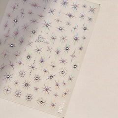 Namrec sticker applied on cured gel nail demonstrating easy application benefit