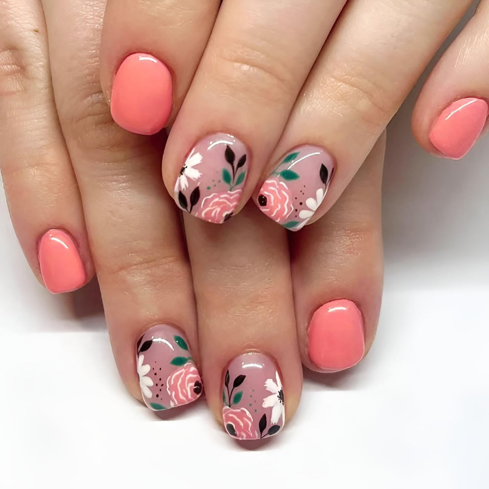Namrec press-on nails worn on hands demonstrating quick salon-style look at home