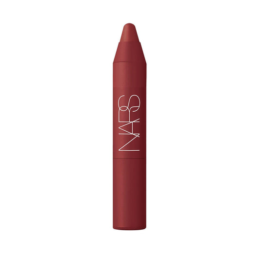 NARS mini Cruella lip pencil front view shows bold red and easy precision
