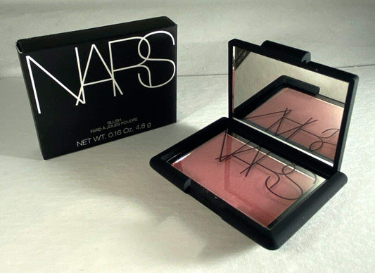 NARS Orgasm blush open pan showing peachy-pink color and sheen