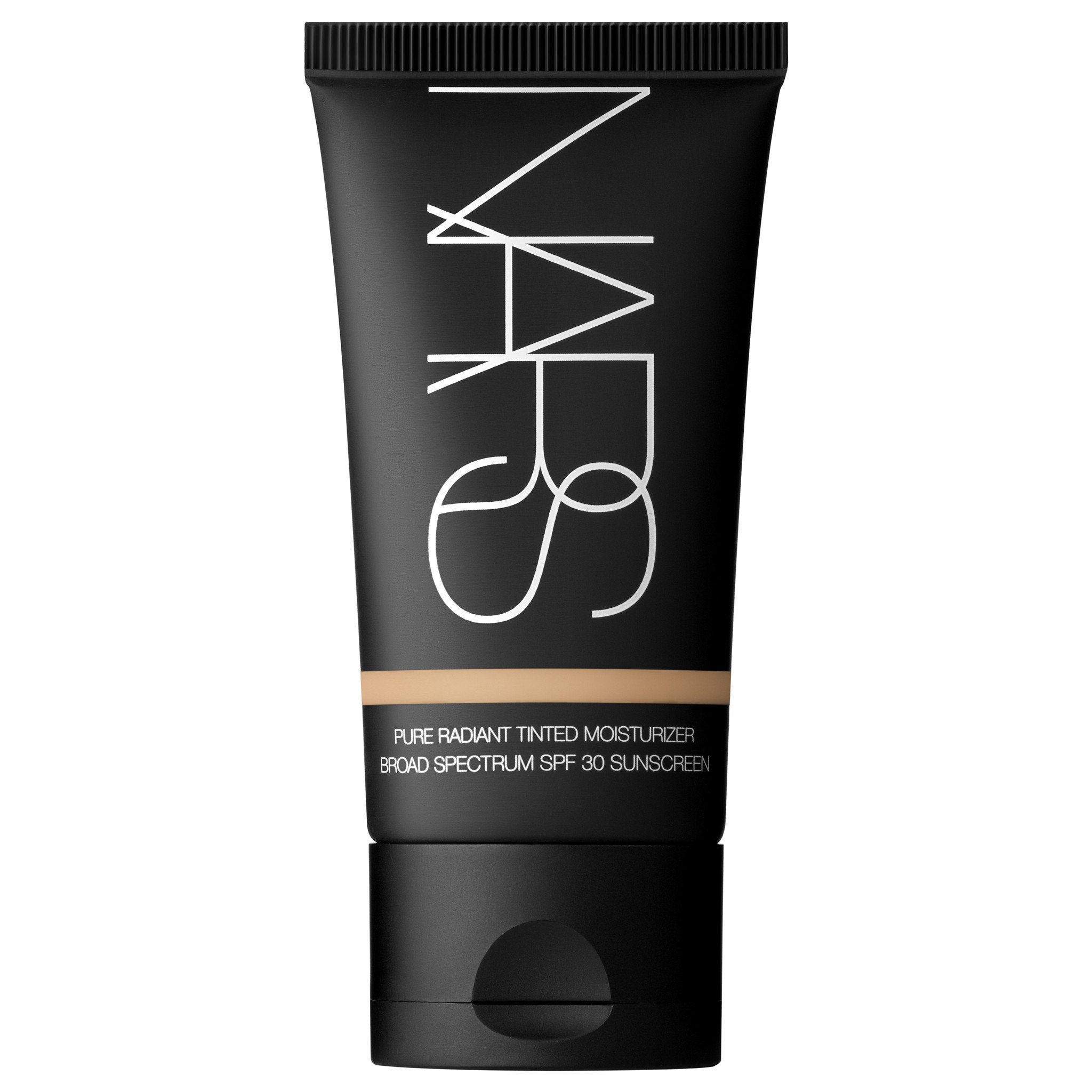 NARS Pure Radiant Groenland front packaging showing SPF and shade, protects skin daily
