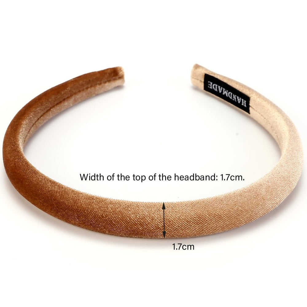 NARUNING headband worn on straight hair demonstrates secure hold and polished look benefit