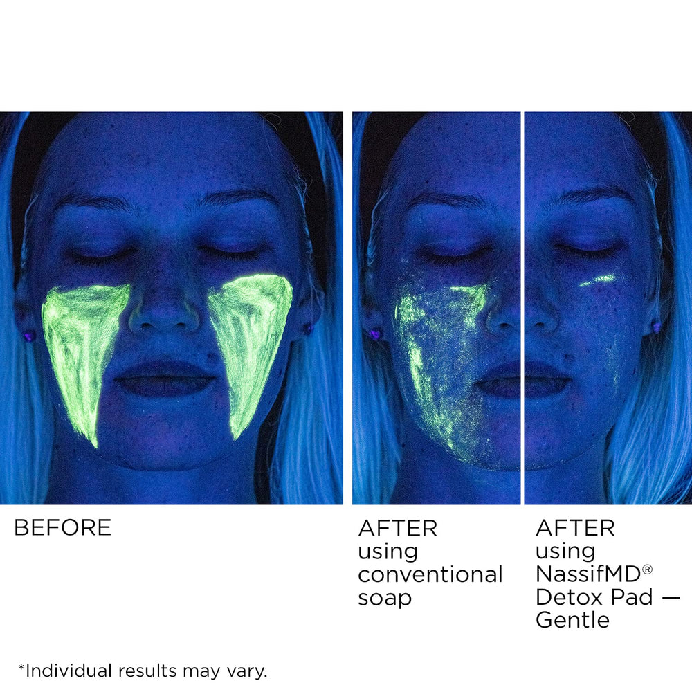 NassifMD ingredient display with glycolic and vitamin C for brightening