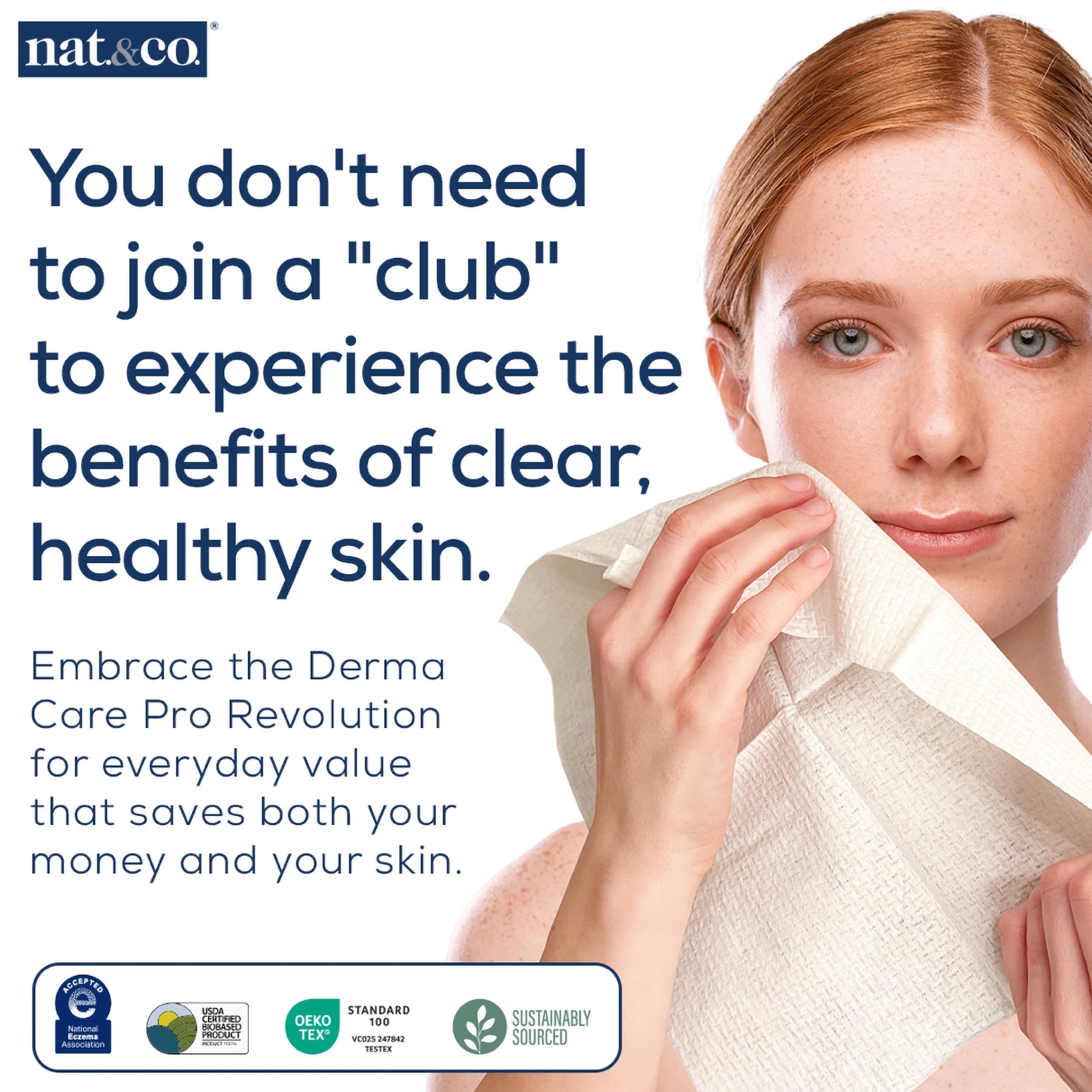 Nat.&Co. close-up texture of towel fabric highlighting softness benefit