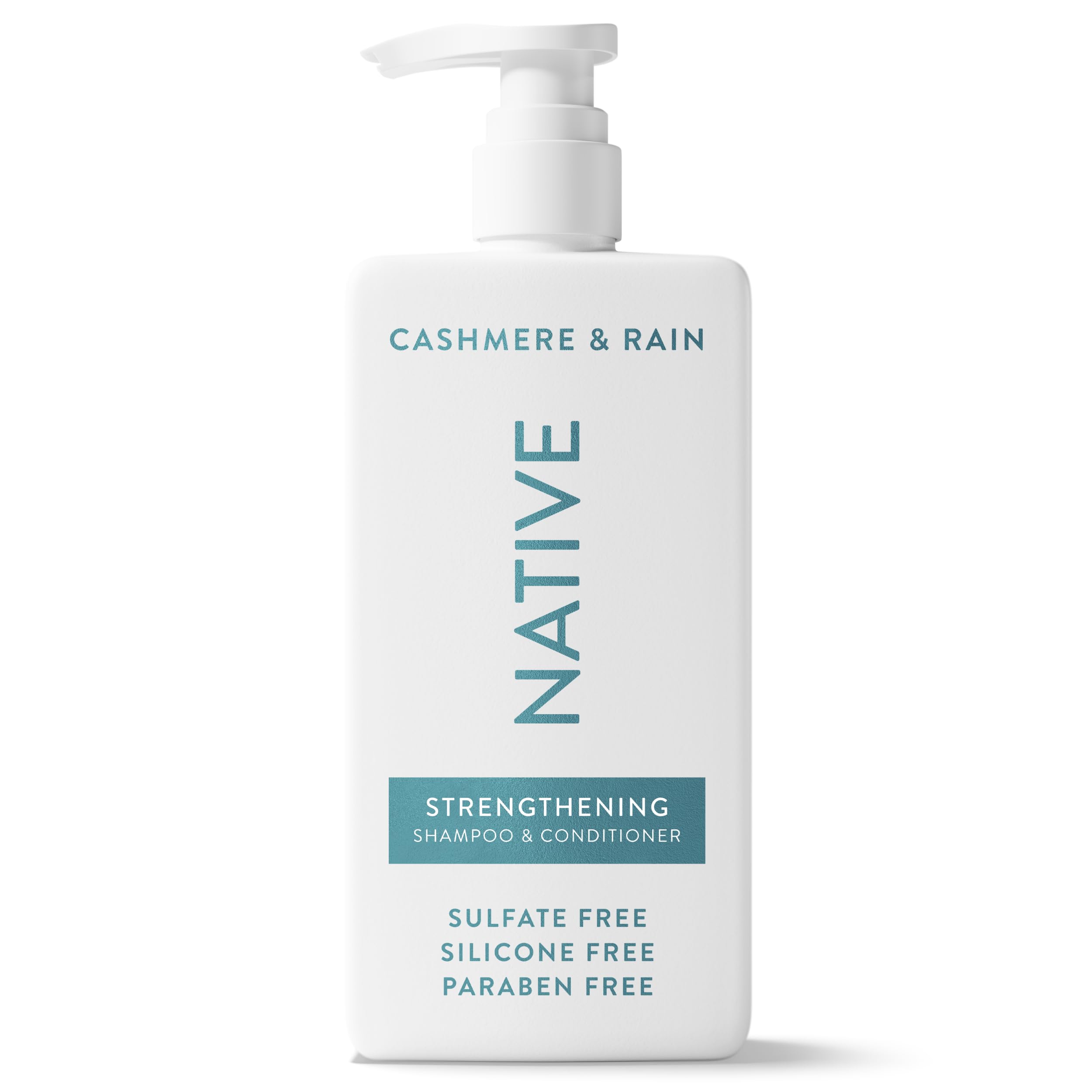 Native front bottle showing label and 16.5 fl oz size, clear branding and benefit