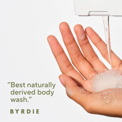 Native gel texture closeup highlighting gentle lather and moisturizing feel