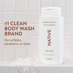 Native back label showing ingredient list and clean-beauty claims for transparency