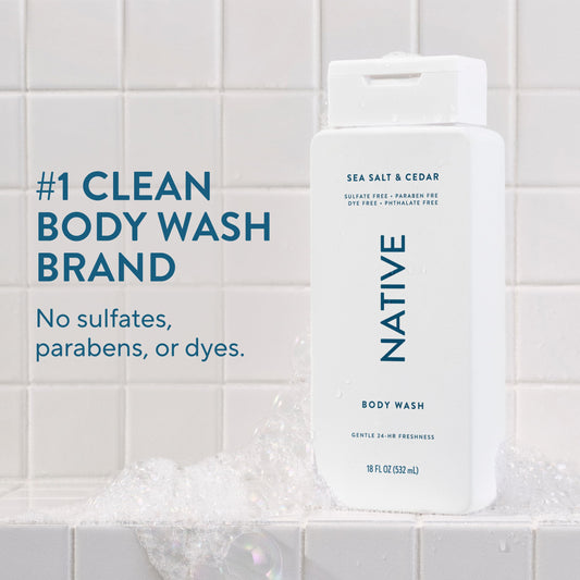 Native gel texture close-up highlighting smooth lather and gentle cleanse