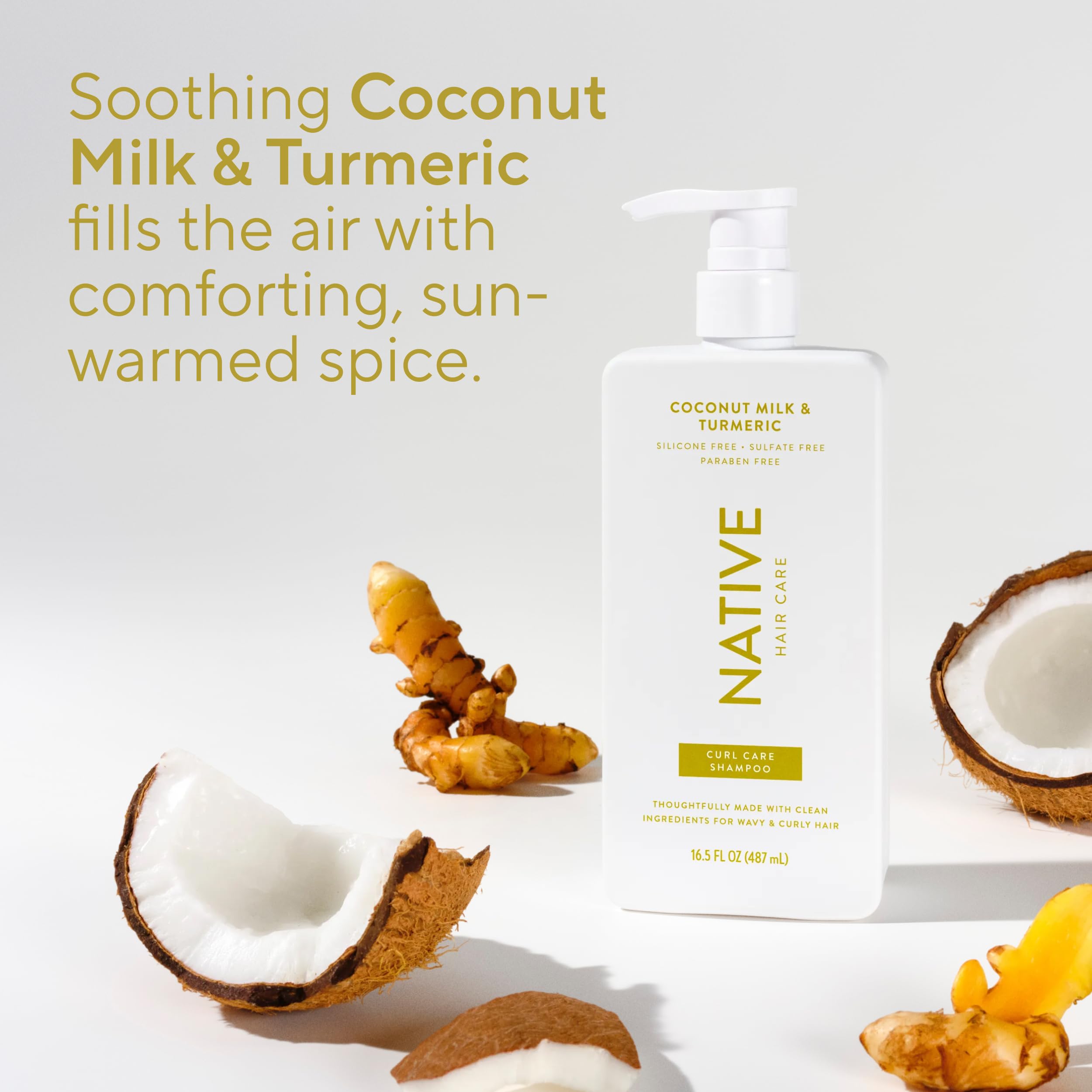 Native after-use hair result displaying smooth, frizz-reduced, manageable hair