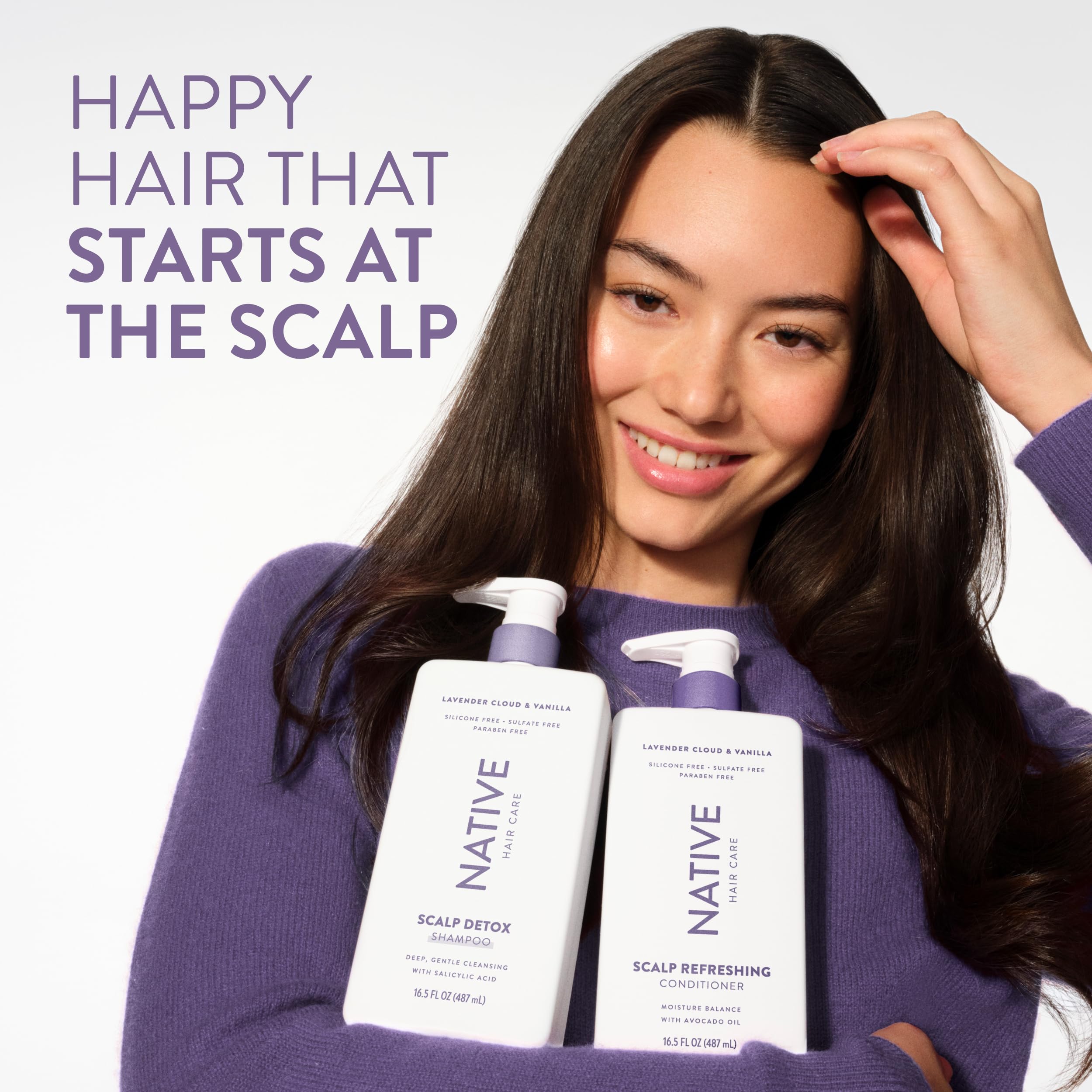 Native conditioner with avocado oil ingredient image highlighting nourishment benefit