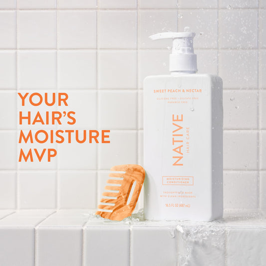 Native conditioner open cap dispensing control for easy application