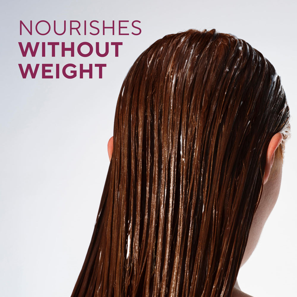 Native conditioner dispensed in palm, easy-rinse formulation benefit