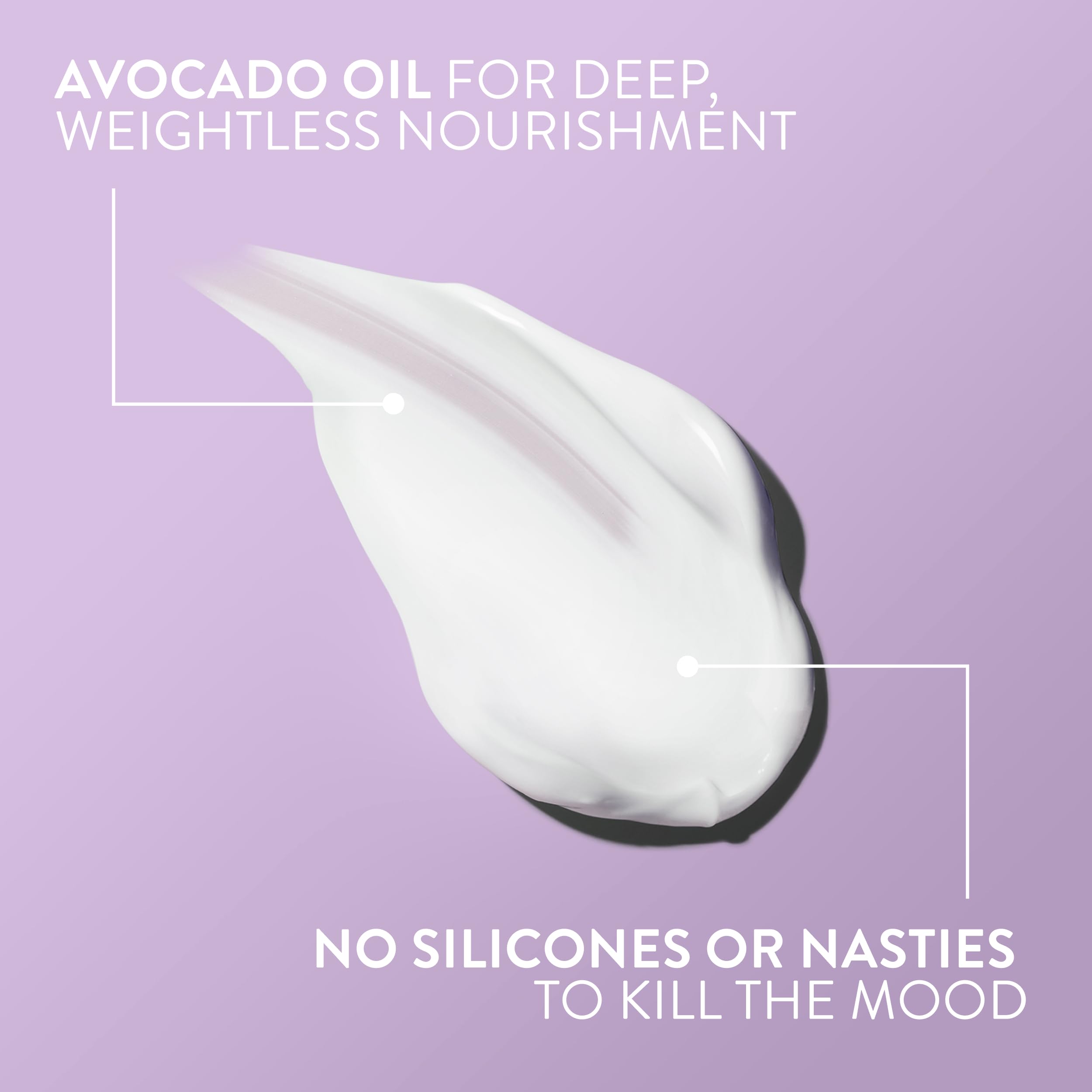 Native conditioner applied in shower illustrating easy rinsing benefit