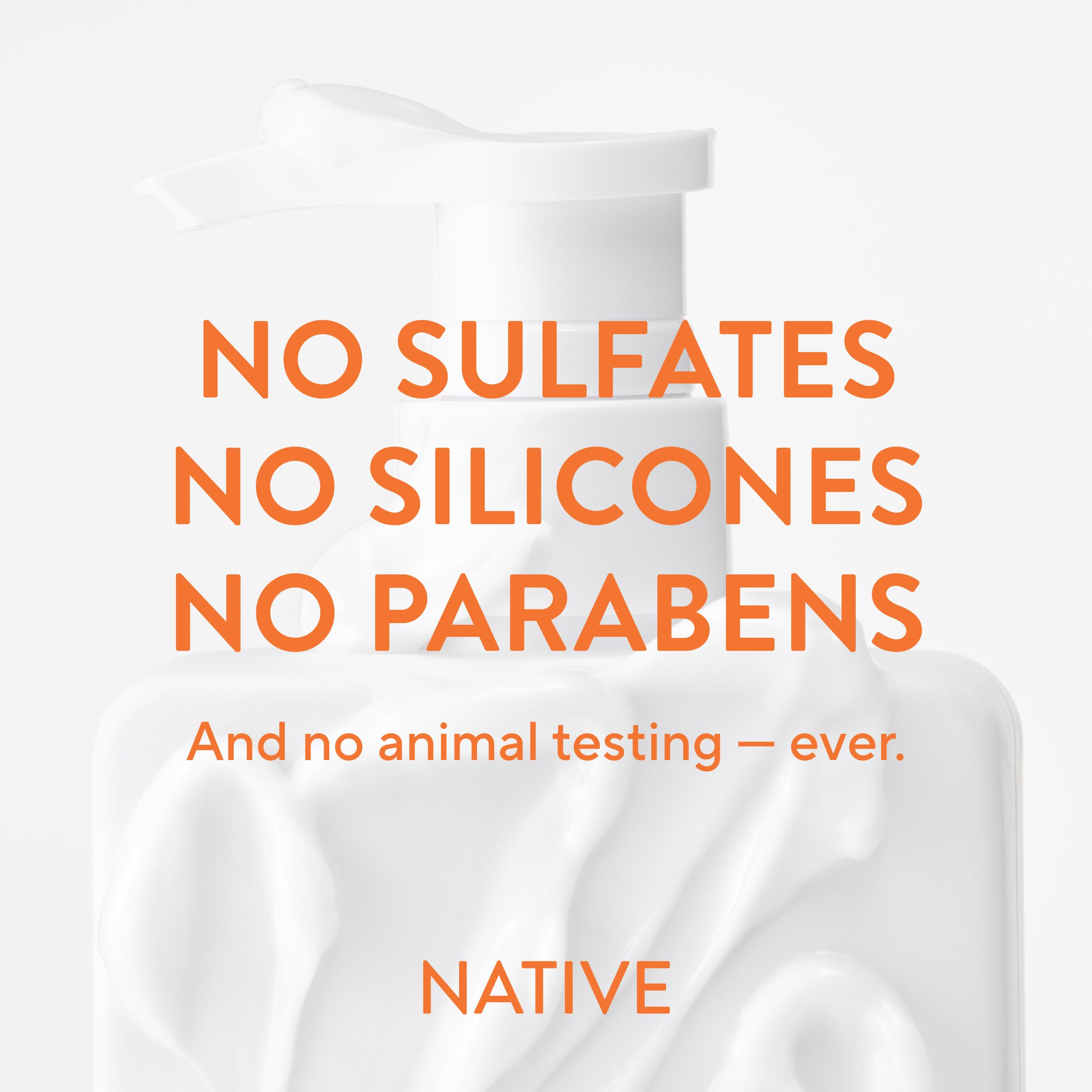 Native conditioner with botanicals illustrating plant-derived ingredient benefit