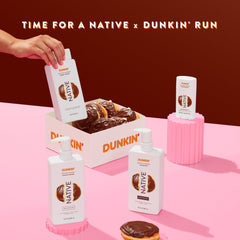 Native Dunkin Boston Kreme label ingredients view shows clean formula benefit
