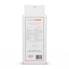 Native Dunkin strawberry frosted label close-up showing ingredient transparency benefit