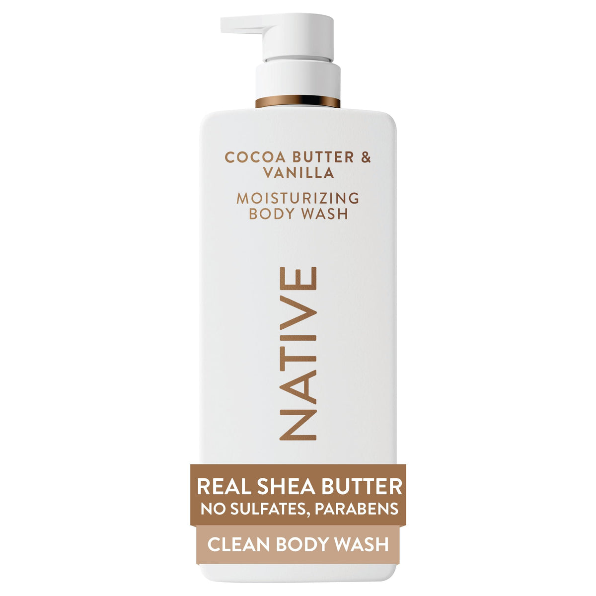 Native front packaging 22 oz bottle showing product name and scent benefits