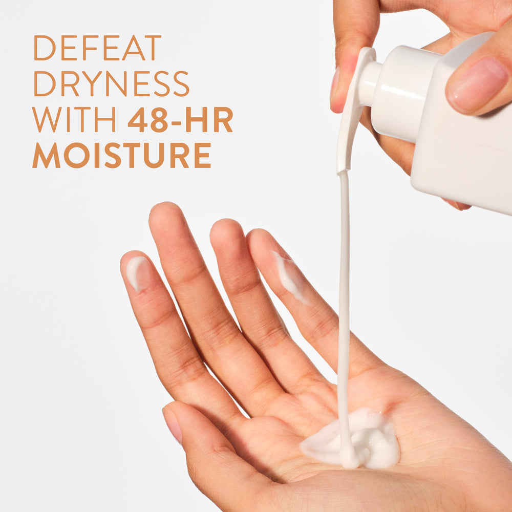 Native pump nozzle dispensing lotion demonstrating effortless use