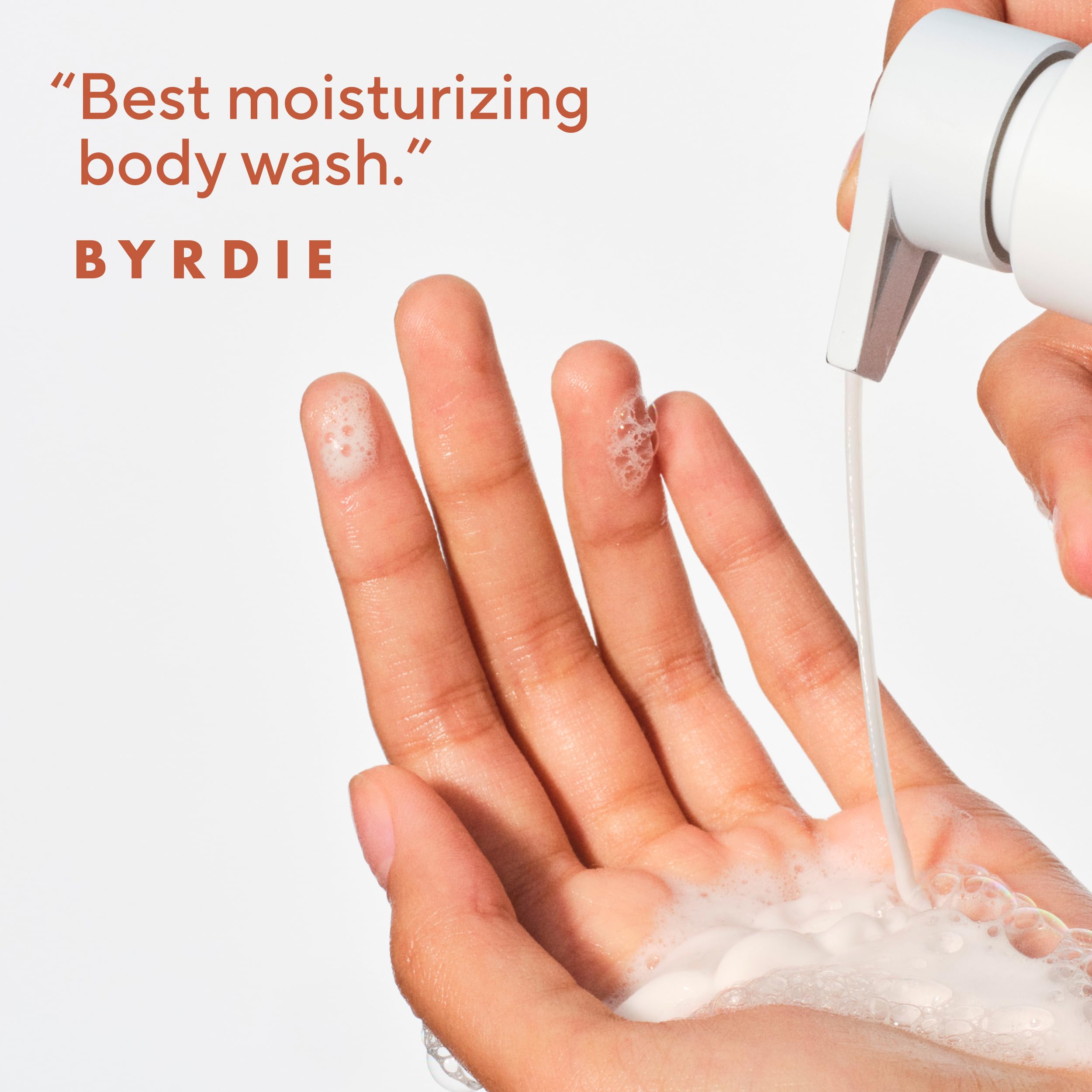 Native creamy foam texture produced by bodywash for deep moisturization benefit