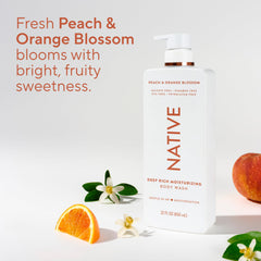 Native label close-up featuring awards and clean-ingredient reassurance benefit