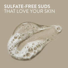Native pouring onto hand to show easy application and softening benefit