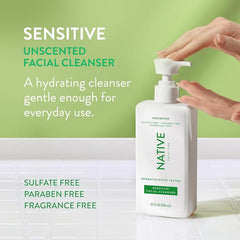Native pump dispenser detail for easy daily application benefit