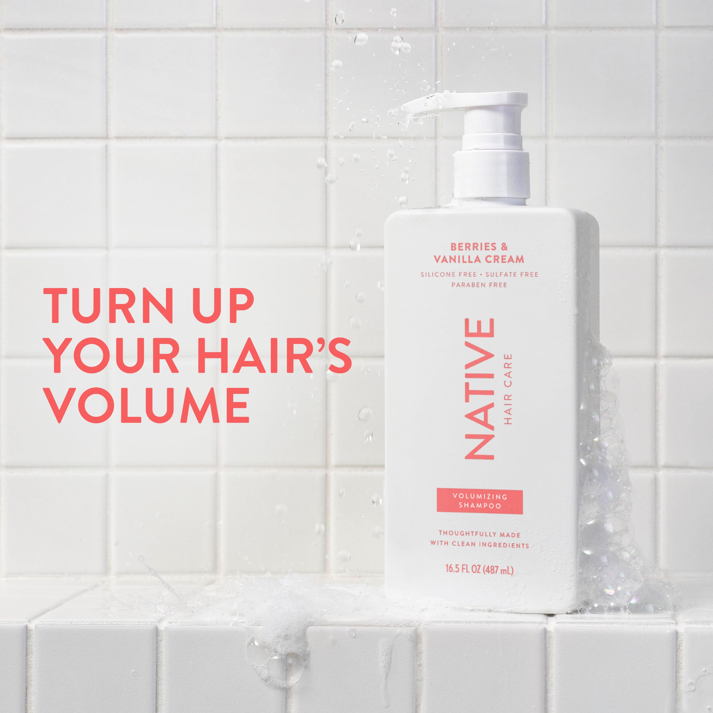 Native creamy lather texture demonstrating lightweight cleansing without residue