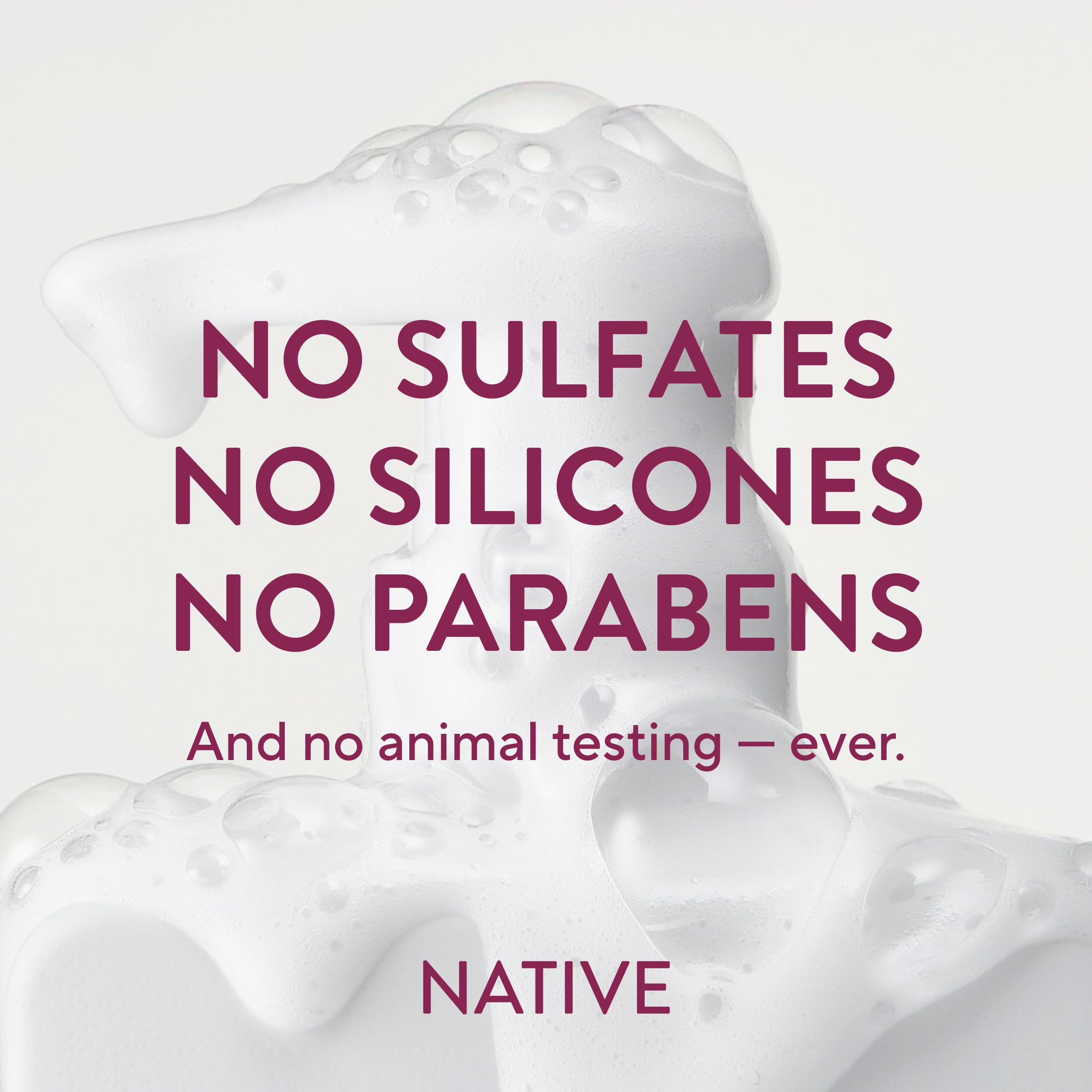 Native shampoo paired with conditioner showing complete strengthening routine