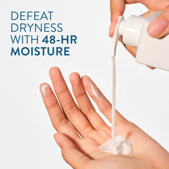 Native lotion texture close-up highlighting creamy quick-absorbing feel